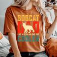 Bobcat Dad Like A Regular Dad But Cooler Cool Father's Day Women's Oversized Comfort T-Shirt Yam