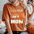 Bravery Mom Leukemia Cancer Awareness Ribbon Women's Oversized Comfort T-Shirt Yam