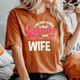 Breast Cancer Bravery Wife Breast Cancer Awareness Husband Women's Oversized Comfort T-Shirt Yam