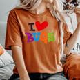For Bug & Insect Collectors I Love Bugs Women's Oversized Comfort T-Shirt Yam