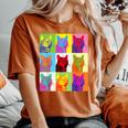 Cat Lover Cat Cat Dad Cat Art Cat Owner Women's Oversized Comfort T-Shirt Yam