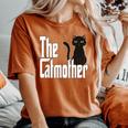 Cat Mother The Catmother Crazy Cat Mom Mama Women's Oversized Comfort T-Shirt Yam