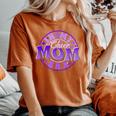 Cheer Mom In Her Purple Era Best Cheerleading Mother Women's Oversized Comfort T-Shirt Yam
