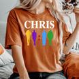 Chris 2024 Chris First Name Personalized For Women Women's Oversized Comfort T-Shirt Yam