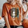 Coach Afro African American Black History Month Women's Oversized Comfort T-Shirt Yam