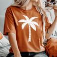 Cool Summer Vacation Beach Palm Tree Women's Oversized Comfort T-Shirt Yam