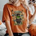 Cottagecore Aesthetic Frog Cute Mushroom Kawaii Moon Vintage Women's Oversized Comfort T-Shirt Yam