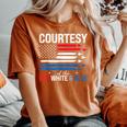 Courtesy Of The Usa Red White And Blue 4Th Of July Men Women's Oversized Comfort T-Shirt Yam