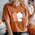 Cute Bubu Dudu Panda Bears Sweet Love Bubu And Dudu Women's Oversized Comfort T-Shirt Yam
