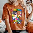 Dabbing 5Th Grade Unicorn Graduation Class Of 2021 Nailed It Women's Oversized Comfort T-Shirt Yam