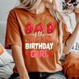 Dad Of The Berry First Birthday Of Girl Strawberry Father Women's Oversized Comfort T-Shirt Yam
