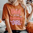 Dad Of The Birthday Girl Butterfly Party Matching Family Women's Oversized Comfort T-Shirt Yam