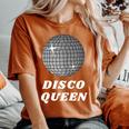 Disco Queen 70'S Themed Birthday Party Dancing Women Women's Oversized Comfort T-Shirt Yam