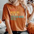 Don't Make Me Use My Soccer Mom Voice Mother Vintage Women's Oversized Comfort T-Shirt Yam