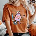 Easter Egg Nicu Nurse Cute Picu Baby Rn Er Scrub Top Women Women's Oversized Comfort T-Shirt Yam