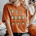 Easter Eggs Math Fractions Nerd Teacher Women Women's Oversized Comfort T-Shirt Yam