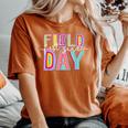 Field Day Fun Day First Grade Field Trip Student Teacher Women's Oversized Comfort T-Shirt Yam