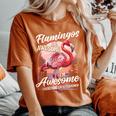 Flamingo Girls Boys Flamingos Are Awesome Women's Oversized Comfort T-Shirt Yam