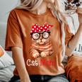 Cat Mom Cat Lovers Mother's Day Mom Mothers Women's Oversized Comfort T-Shirt Yam
