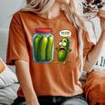 Pickle Surprise Of Sliced Pickles Pickle Women Women's Oversized Comfort T-Shirt Yam