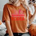 V Is For Vodka Drinking Valentine's Day Women's Oversized Comfort T-Shirt Yam