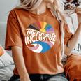 The Future Is Inclusive Lgbt Pride Month Flag Rainbow Women's Oversized Comfort T-Shirt Yam
