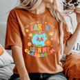 Future Planet Earth Is In My Classroom Groovy Proud Teacher Women's Oversized Comfort T-Shirt Yam
