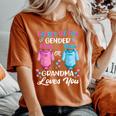 Gender Reveal Outfit Grandma To Be Party Announcement Women's Oversized Comfort T-Shirt Yam