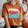 Girl Dad Proud Girl Dad Quote For Father Of A Girl Women's Oversized Comfort T-Shirt Yam