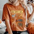 God Says I Am Wildlife Sanctuary Lover Boy Girl Christian Women's Oversized Comfort T-Shirt Yam