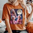 Grandma Howling Moon Grandma Licking Ice Cream Women's Oversized Comfort T-Shirt Yam