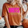 Grits Girls Raised In The South For Women Women's Oversized Comfort T-Shirt Yam