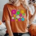 Happy Bright Daisies Daisy 60'S 70S Retro Vintage Hippie Women's Oversized Comfort T-Shirt Yam