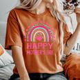 Happy Mother's Day 2024 For Mom Grandma Rainbow Women's Oversized Comfort T-Shirt Yam