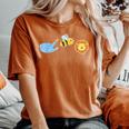 Hose Bee Lion Graphic Animal Women's Oversized Comfort T-Shirt Yam