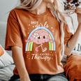 Hot Girls Go To Therapy Women's Oversized Comfort T-Shirt Yam