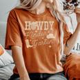 Howdy Kindergarten Teacher Rodeo Country Western Cowgirl Women's Oversized Comfort T-Shirt Yam