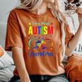 Infinity Im A Proud Grandma Autism Awareness Butterfly Women's Oversized Comfort T-Shirt Yam