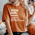 Irish Girl Definition Ireland Women's Oversized Comfort T-Shirt Yam