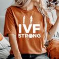 Ivf Warrior Dad Mom Strengths Transfer Day Infertility Women's Oversized Comfort T-Shirt Yam