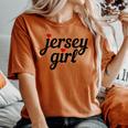 Jersey Girl New Jersey Heart Cute New Jersey Pride Women's Oversized Comfort T-Shirt Yam