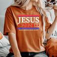 Jesus 2024 Make America Pray Again Christian Women's Oversized Comfort T-Shirt Yam