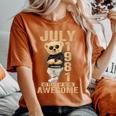 July 43Th Birthday 1981 Awesome Teddy Bear Women's Oversized Comfort T-Shirt Yam