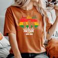 Junenth Celebrate Freedom 1865 African American Women Women's Oversized Comfort T-Shirt Yam