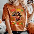 Junenth Is My Independence Day 1865 Black African Women Women's Oversized Comfort T-Shirt Yam