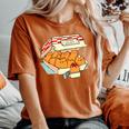 Kitten Nuggets Fast Food Cat Mom Women's Oversized Comfort T-Shirt Yam