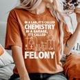 In Lab It's Called Chemistry Science Chemistry Teacher Women's Oversized Comfort T-Shirt Yam