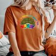 Lgbt Pride Rainbow It's Ok If You're Not Ready Yet Women's Oversized Comfort T-Shirt Yam