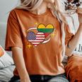 Lithuanian American Flag Heart Lithuanian Vintage Women's Oversized Comfort T-Shirt Yam
