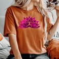 Lotus Flower Meditation Yoga Woman Silhoutte Women's Oversized Comfort T-Shirt Yam